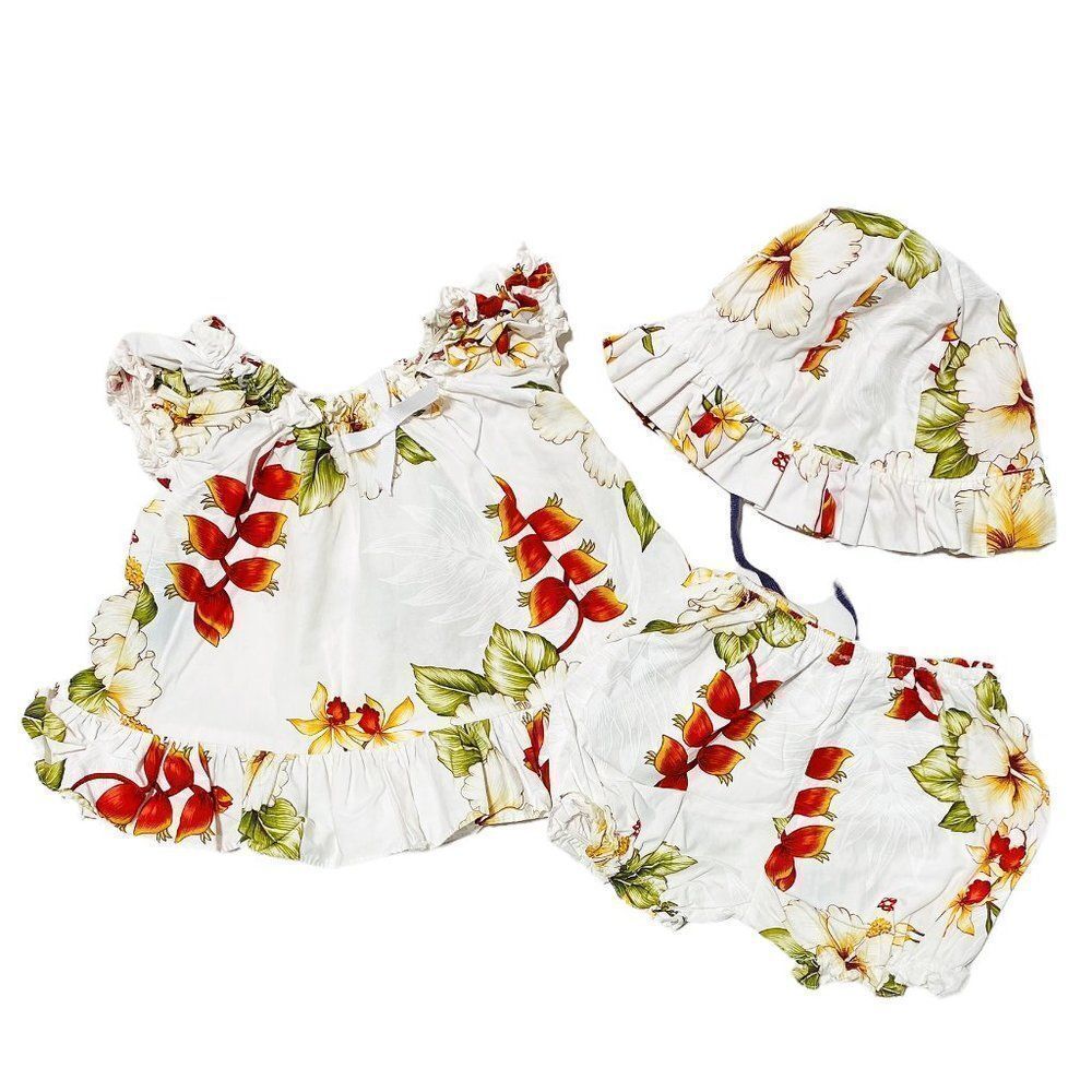 Jade Fashions Hawaiian Tropical Print 3-Piece Outfit